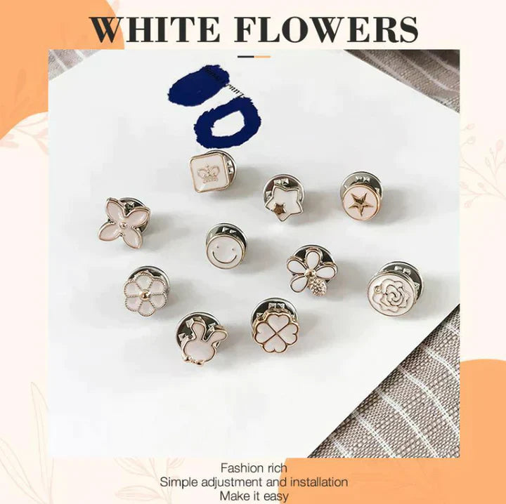 Multipurpose No-Sew Classy Buttons (10 Pcs)